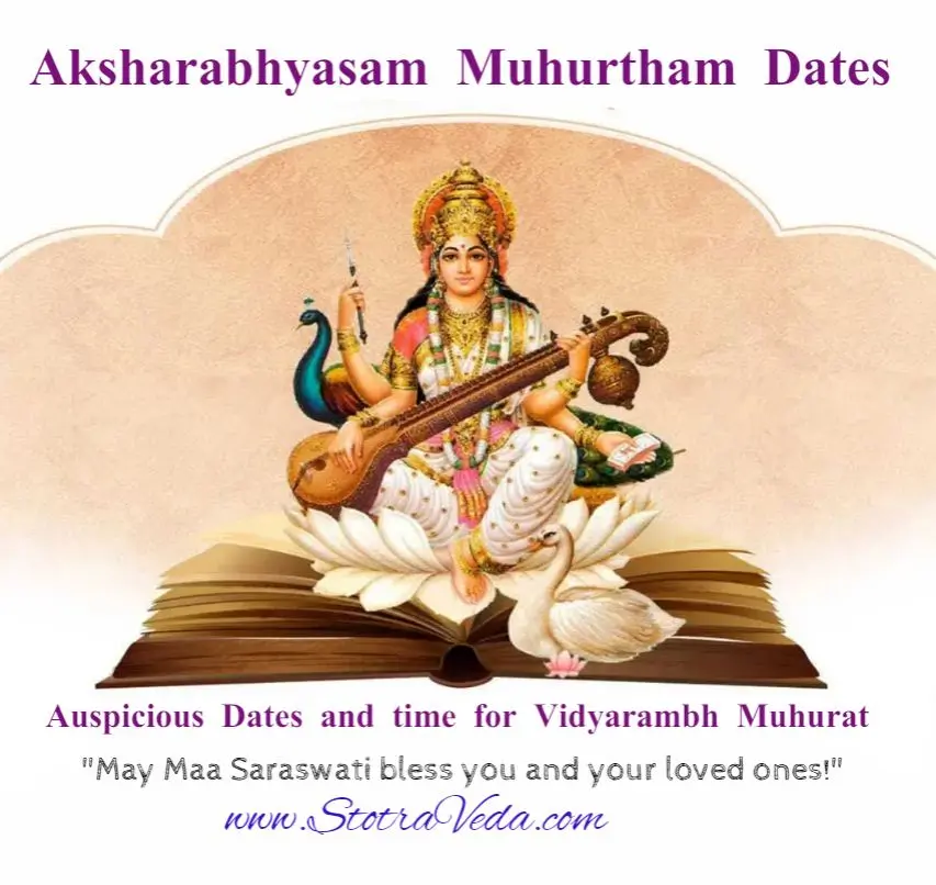 Aksharabhyasam Muhurtham Dates